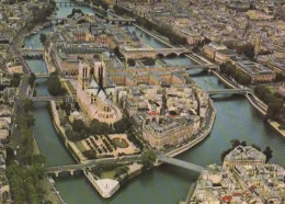 PARIS, VUE AERIENNE DE L ILE DE LA CITE ET DE NOTRE DAME  COULEUR  REF 16942 - Andere & Zonder Classificatie