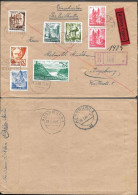 Germany Rheinland-Pfalz Kirn Registered Cover Mailed To Augsburg 1948 - Rheinland-Pfalz