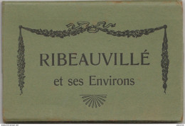 Q9-68) RIBEAUVILLE  ET SES ENVIRONS  - CARNET DEPLIANT  COMPLET DE 10 CPA - EDITEUR " LA CIGOGNE " - (TOUS LES SCANS)  - Ribeauvillé