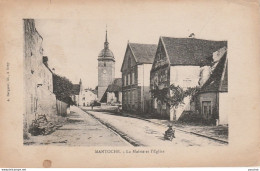 Q7-70) MANTOCHE (HAUTE SAONE) LA MAIRIE ET L'EGLISE - (2 SCANS) - Autres & Non Classés