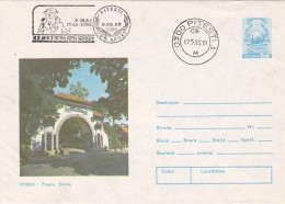 PITESTI HEROES GATE, COVER STATIONERY, 1984, ROMANIA - Postal Stationery