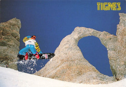 FRANCE - Tignes - "Surf" Devant "l'Aiguille Percée" - Griffe De Tignes - Ski Toute L'année - Carte Postale Ancienne - Albertville