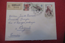 FRANCE  Lettre Recommandée DU 28 12   1959 De VENELLES Pour BIZERTE ( TUNISIE °) - Brieven En Documenten