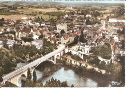 LA ROCHE-POSAY-les-BAINS (86) Le Pont Sur La Creuse Et La Ville En 1967 CPSM  GF - La Roche Posay