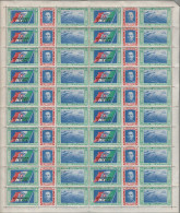 97 - Italia - 1933 - Crociera Nord Atlantica, Le Serie In Due Fogli Completi Con La Varietà Ciuffo N. 51Da. Cert. E. Die - Airmail