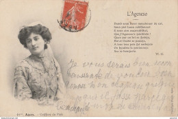 R20-47) AGEN - L'AGENESCO - COIFFURE DU PAYS + POEME EN PATOIS DE M.G. - ( EDITEUR PERRET , AGEN) - Agen