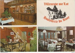 47) VILLENEUVE SUR  LOT  - HOSTELLERIE ROY - RESTAURANT - ANNIE ET JEAN MICHEL BROUAT - (2 SCANS) - Villeneuve Sur Lot