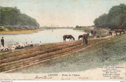  R19-40) LANDES - RIVES DDEl'ADOUR - (CHEVAUX AUX  PATURAGES - GARDEUSE D'OIES - OBLITERATION DE  1905 - 2 SCANS) - Altri & Non Classificati