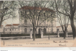 R18-83) TOULON ( VAR ) LA SOUS PRÉFECTURE  - (COLORISEE - OBLITERATION DE 1903 - 2 SCANS) - Toulon