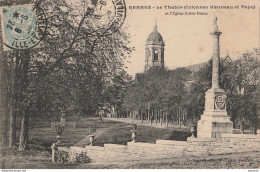 R18-35) RENNES - LE THABOR (COLONNES VANNEAU ET PAPU) ET L EGLISE NOTRE DAME  - Rennes