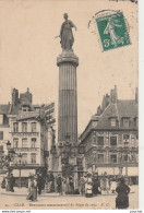R16-59) LILLE - MONUMENT COMMEMORATIF DU  SIEGE DE 1792 - (ANIMEE - HABITANTS) - Lille