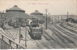 R15-54) NANCY - VUE SUR LA GARE  - (CHEMIN DE FER -  TRAIN - LOCOMTIVE - 2 SCANS) - Nancy