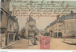 R14-49) BAUGE - RUE BASSE ET RUE VICTOR HUGO   - (CARTE TOILEE - COULEURS - ANIMEE) - Sonstige & Ohne Zuordnung