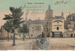 R14-49) BAUGE -  PLACE CARNOT   - (CARTE TOILEE - COULEURS - POMPES EMILE BRUNEAU - HORLOGERIE) - Altri & Non Classificati