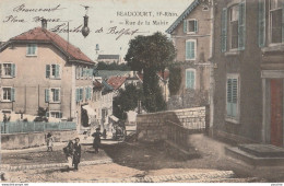 R15-68) BEAUCOURT (HAUT RHIN) RUE DE LA MAIRIE  - (ANIMEE - HABITANTS  - 2 SCANS) - Sonstige & Ohne Zuordnung