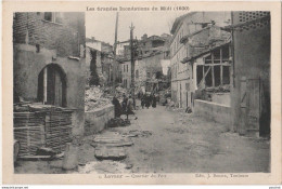 81) LAVAUR - LES GRANDES INONDATIONS DU MIDI 1930 -  QUARTIER DU PORT - 2 SCANS - Lavaur