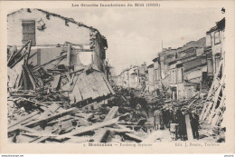 82) MONTAUBAN - LES GRANDES INONDATIONS DU MIDI 1930 - FAUBOURG SAPIACOU  - 2 SCANS - Montauban