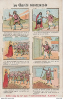 R13- PUBLICITE RAOUL CHAUSSURES -  ILLUSTRATEUR MONNIER BANDE DESSINEE " LA CHARITE RECOMPENSEE " - (2 SCANS) - Publicité