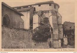 R12-40) ROQUEFORT (LANDES) EGLISE DU XIII° SIECLE  - (COLLECTION E. TOLBES , ROQUEFORT - 2 SCANS) - Roquefort