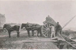 75) PARIS - BERGES DE LA SEINE - DECHARGEMENT D'UN TOMBEREAU - QUAI DE LA RAPEE  + DOS PUB LAIT D'APPENZELL - (2 SCANS) - Die Seine Und Ihre Ufer