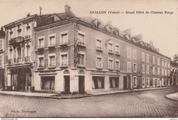 R10-89) AVALLON (YONNE)  GRAND HOTEL DU CHAPEAU ROUGE  - (2 SCANS) - Avallon