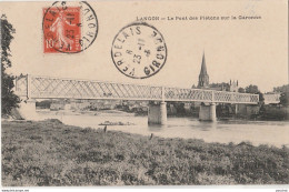 R6-33) LANGON - LE PONT  DES  PIETONS SUR LA  GARONNE - Langon