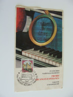 1987 PREMIO ARCANGELO SPERANZA TARANTO MANIFESTAZIONE  PIANISTICA PIANO FORTE FDC  EVENTO   Non Viaggiata - Demonstrations