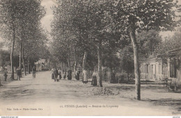 40) PISSOS (LANDES)  AVENUE LISPOSTEY - (ANIMEE - HABITANTS - VILLAGEOIS - 2 SCANS) - Autres & Non Classés