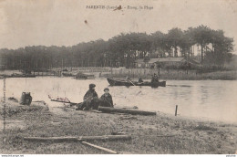 R23-40) PARENTIS (LANDES) ETANG , LA PLAGE - (ANIMEE - ENFANTS - CANOTAGE - 2 SCANS) - Autres & Non Classés