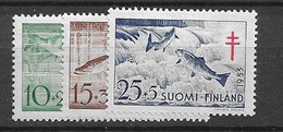 1955 MNH Finland, Mi 443-5, Postfris** - Ungebraucht