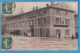 CPA BOUCHES-DU-RHONE (13) - TARASCON - GRAND HOTEL DES EMPEREURS - DARDENNE TESTON, PROPRIETAIRE - Tarascon