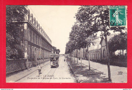 F-72-Le Mans-39A01  Perspective De L'avenue De Paris, Le Séminaire, Tramway Avec Pub Picon, Cpa BE - Le Mans