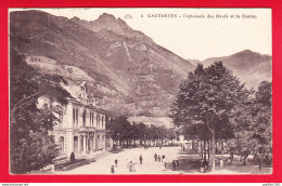 F-65-Cauterets-35P44 L'esplanade Des Oeufs Et Le Casino, Petite Animation, Cpa BE - Other & Unclassified