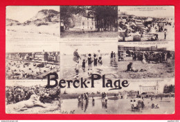 F-62-Berck-34P44 Multivues, Les Dunes, La Plage, Concours De Sable, Cpa BE - Berck