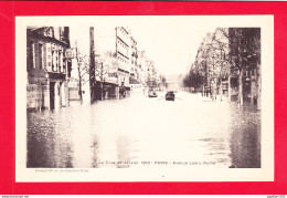 F-75-Paris-1009A66  La Crue De Janvier 1910, Avenue Ledru-Rollin, Cpa BE - Inondations De 1910