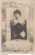 ARTISTE FEMME - FRAU - LADY -  CAPABIANCA - REUTLINGER  PARIS  - ( OBLITERATION DE 1902 - 2 SCANS ) - Artistes