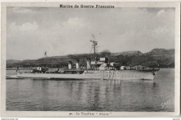  S20- MARINE  DE GUERRE FRANCAISE  - LE TORPILLEUR  " ALCYON  "  - ( 2 SCANS ) - Warships