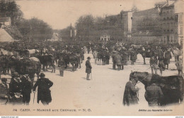  S18-14) CAEN (CALVADOS)  LE MARCHE AUX CHEVAUX -  ( 2 SCANS ) - Caen