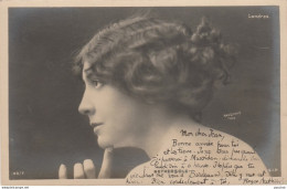 ARTISTE FEMME - FRAU - LADY - NETHERSOLE - LONDRES  - PAR REUTLINGER , PARIS - ( OBLITERATION DE 1904 - 2 SCANS ) - Artistes