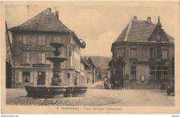 S16-68) MASEVAUX - PLACE GEORGES CLEMENCEAU - ( HOTEL DE L'AIGLE D'OR - CHARLES GEBEL - 2 SCANS )) - Masevaux