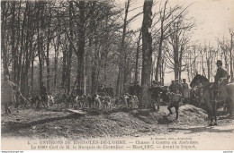 ENVIRONS DE BAGNOLES DE L'ORNE - CHASSE A COURRE EN ANDAINES -1000° CERF DE M. LE MARQUIS DE CORNULIER AVANT LE DEPART  - Bagnoles De L'Orne