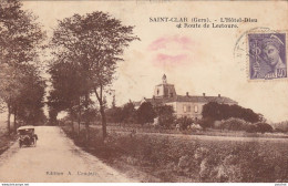 S14-32) SAINT CLAR (GERS) L'HOTEL DIEU ET LA ROUTE DE LECTOURE -  ( AUTOMOBILE ) - Sonstige & Ohne Zuordnung