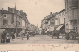 S11- 47) MARMANDE - RUE PUYGUERAUD - ( ANIMÉE - ANE - MARCHANDE DE QUATRE SAISONS - OBLITÉRATION DE 1903 - 2 SCANS ) - Marmande