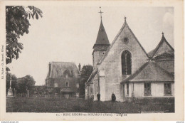 S11-27) BOSC ROGER EN ROUMOIS (EURE) L ' EGLISE - ( ANIMEE - PERSONNAGES - 2 SCANS ) - Autres & Non Classés