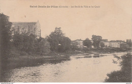 S9-33) SAINT DENIS DE PILES (GIRONDE) LES BORDS DE L' ISLE ET LES QUAIS - ( 2 SCANS ) - Other & Unclassified