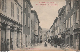 S8-11) QUILLAN (AUDE) LA GRAND ' RUE - ( ANIMEE - BOUCHERIE CLAMENS - 2 SCANS ) - Altri & Non Classificati