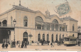 S8-75) PARIS - GARE  MONTPARNASSE - ( TRAMWAY - COLORISEE ) - Métro Parisien, Gares