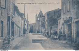 S5-11) SALLES SUR L' HERS (AUDE) AVENUE DE VILLEFRANCHE DE LAURAGA - ( ANIMEE - HABITANTS - VILLAGEOIS - 2 SCANS ) - Altri & Non Classificati