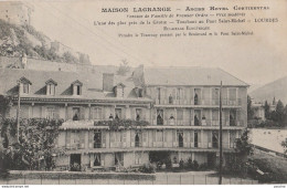 S5-65) LOURDES - MAISON LAGRANGE  - ANCIEN HOTEL CONTINENTAL  - ( 2 SCANS ) - Lourdes