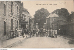 S3-80) CAGNY (SOMME) SORTIE  DE L'USINE DENEUX  - (TRES ANIMEE  - 2 SCANS) - Andere & Zonder Classificatie